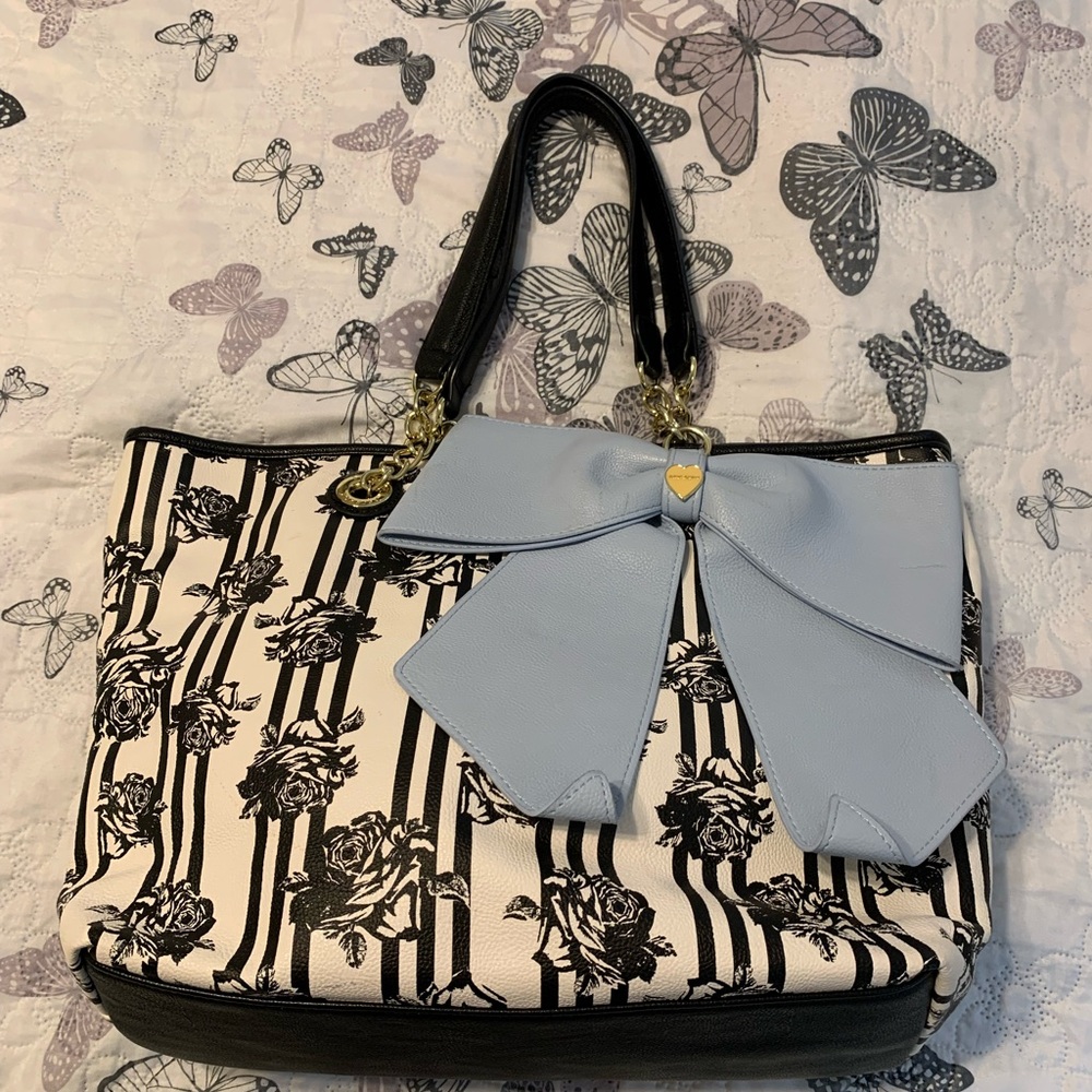 Betsy Johnson Tote & matching clutch